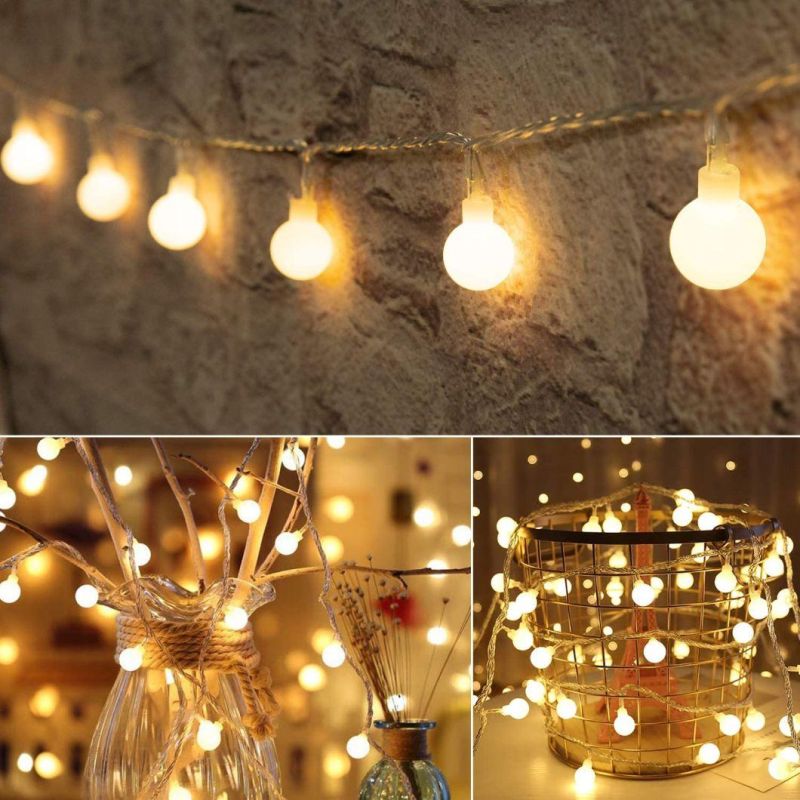 LED Mini Globe String Lights, Fairy String Lights for Indoor Outdoor Party Wedding Christmas Tree Garden Decor