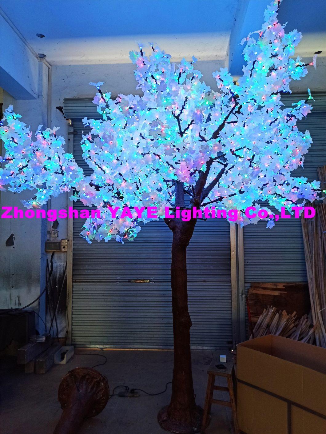 Yaye 18 Hot Sell 2 Years Warranty Ce/RoHS Blue Color Outdoor /Indoor LED Maple Tree Light