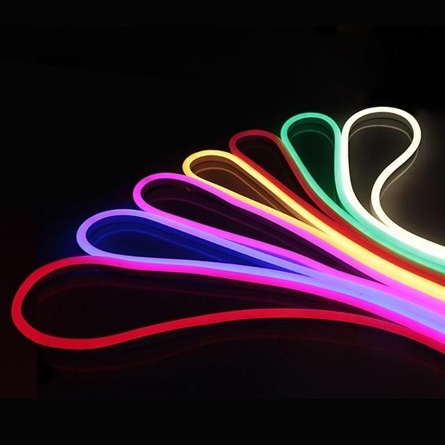 24V Pink Color RGB 4mm Width Small Size Waterproof Flex Neon Linear Outdoor LED Strip Light