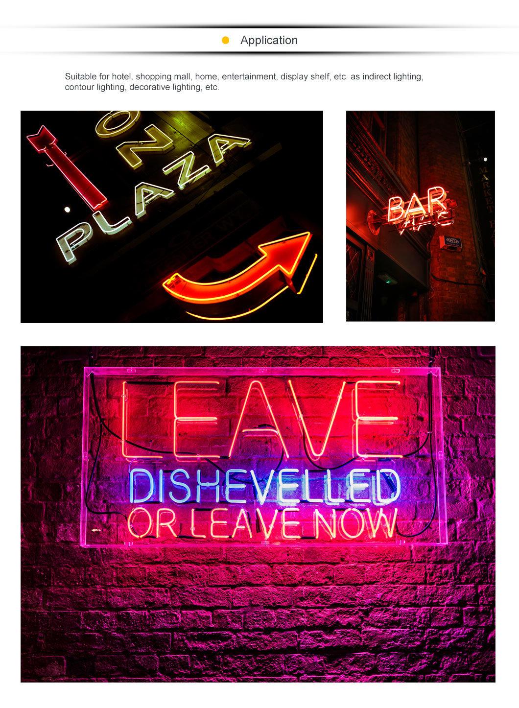 Creative Cartoon Light Signage Acrylic Back Board Flex Bar Decor Custom Neon Signs LED