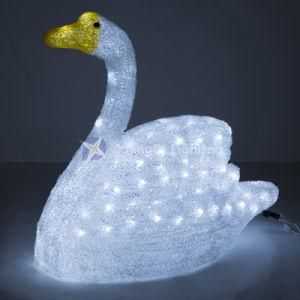 Swimming Duck Swan 3D Motif Light for Lighting Display and Holiday Decoration