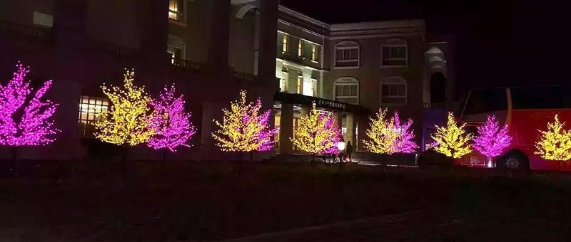 Wedding Decor Artificial Landscaping LED Light up Cherry Blossom Tree