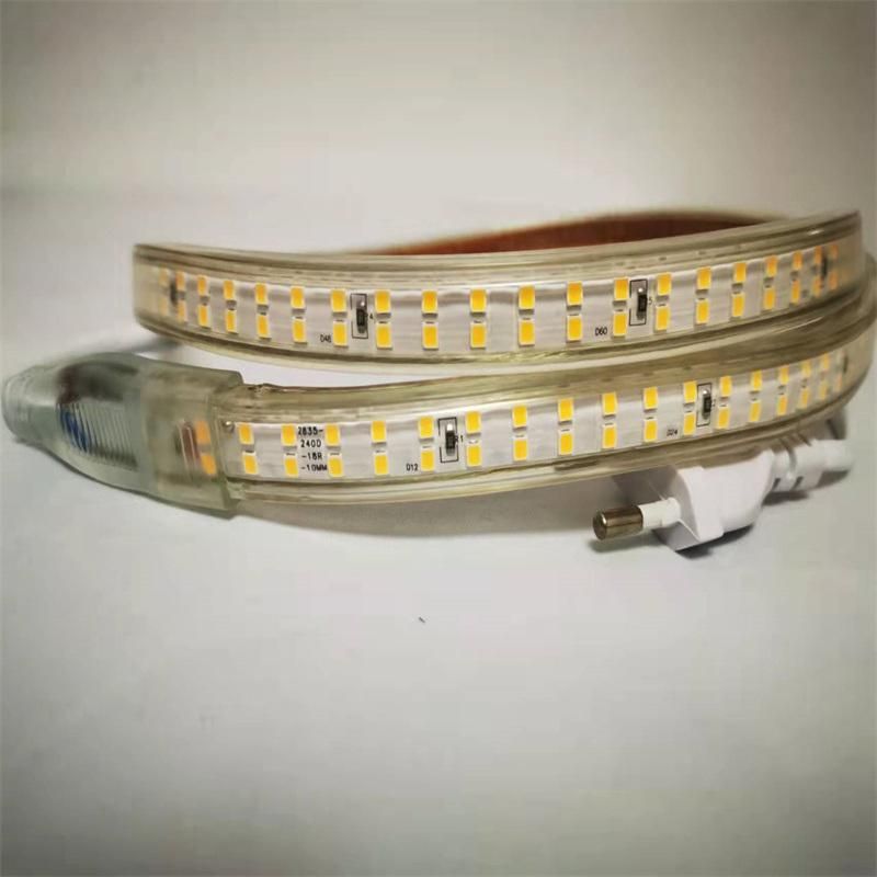 Shenzhen Manufacturer AC220V SMD2835 Outdoor Decoration Waterproof LED-Strips