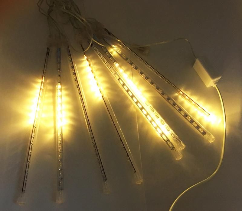 50cm 8 Tubes Rain Lights Christmas Decoration Outdoor Drop Tube Mini LED Meteor Shower Lights