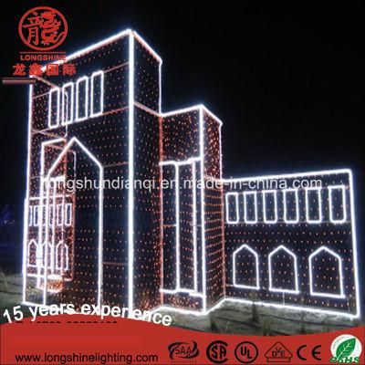 LED Architectural Monument Motif Castle Lights for Kuwait National Day