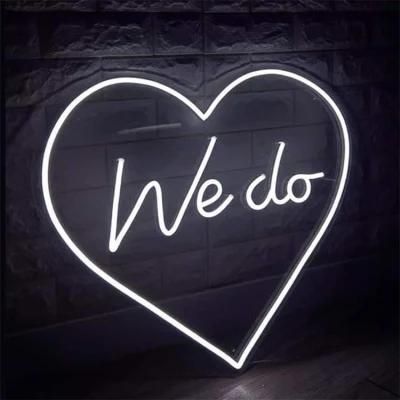 Neon Sign Factory Lighting Design LED 12V Flexible Neon Sign Lights We Do with Love Wedding Custom Neon Lights
