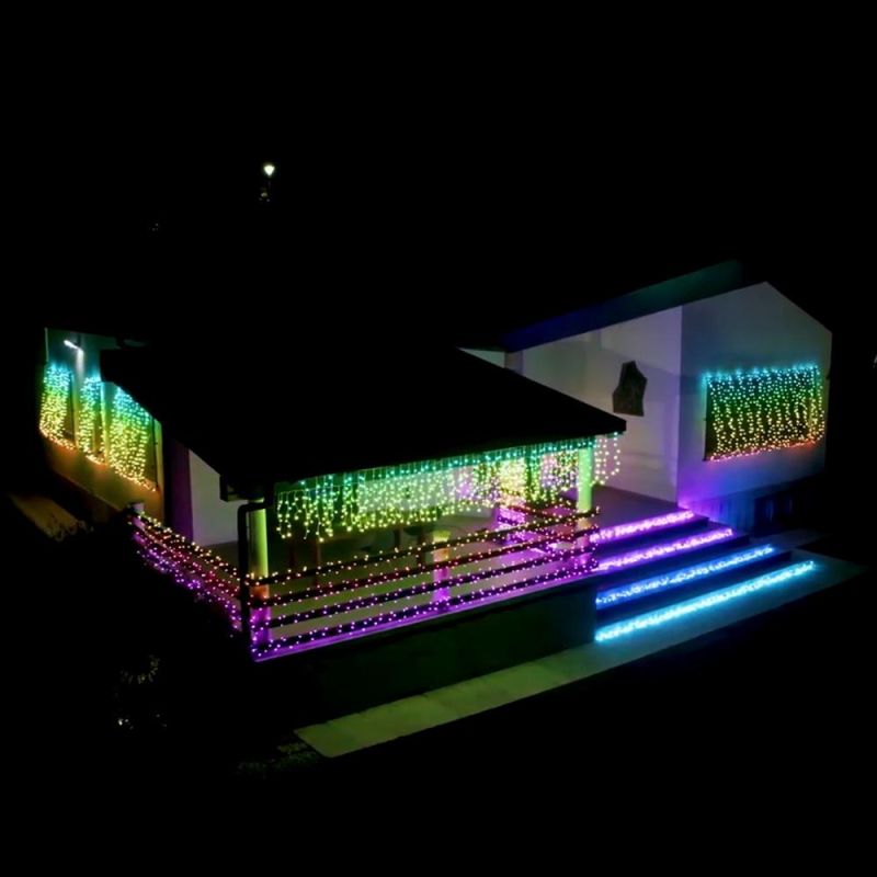 Christmas Wedding Stage Decoration Programmable Matrix LED RGB Pixel Curtain Light