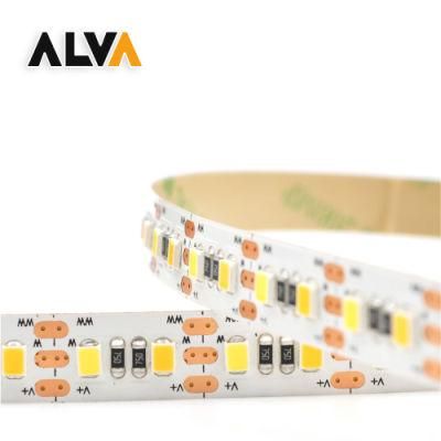 120PCS/M CCT Mini Cut Short Cutting SMD2835 Flexible Rope Light 12V 24V LED Strip with TUV CE, IEC