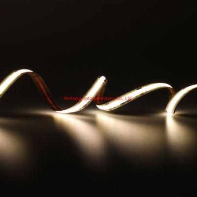 IP65 Waterproof Seamless Light UL CE DC12V 5000K CRI&gt;90 10W 850lm COB LED Strip