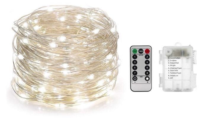 Amazon Hot Sale Christmas Battery Outdoor Decorating Light LED String Lights