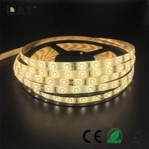 High Brightness DC12V DC24V IP20 SMD2835 Cw Ww 10m 60LEDs Flexible LED Strip Tape Ce ETL UL