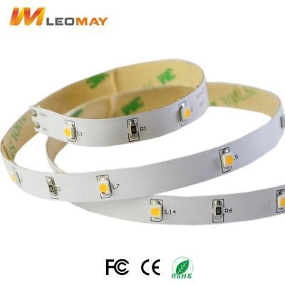 Non-Waterproof 3528 2.4W/M 12V Flexible LED Strip for Indoor Decorating Light