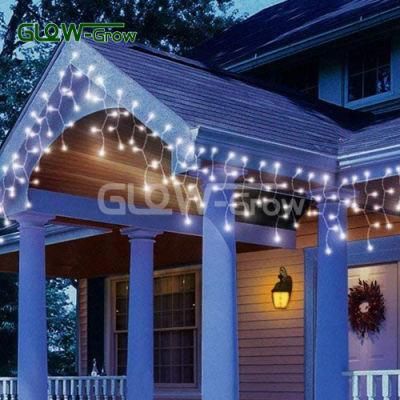 IP65 100LED Icicle Light with Pure Copper Wires for Holiday Decoration