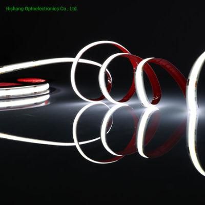 DC24V Linear Lighting 8mm Width 2700K-6500K High CRI Flexible Waterproof COB Strip