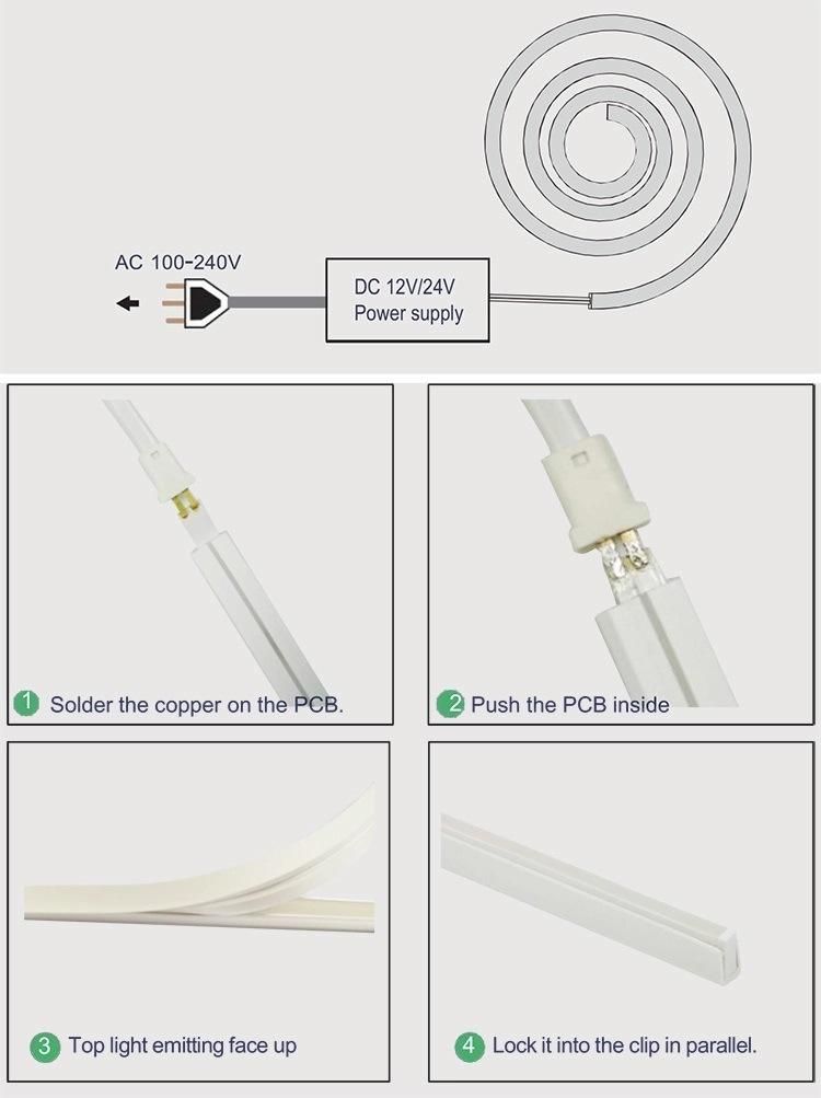 12V 24V 220V 230V 240V RGB SMD 2835 5050 Outdoor Building Waterproof IP66/67/68 LED Neon Flex Rope Tube Strip Stick Light