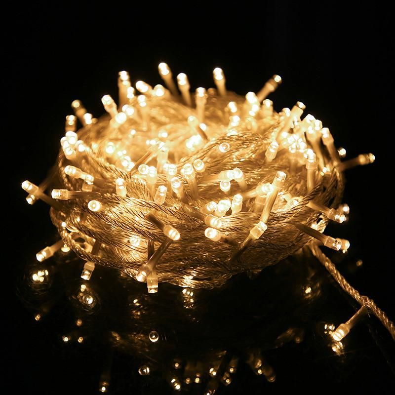 Fully Waterproof LED High Power Lamp Energy Saving Lamp Brightness Holiday Light LED Christmas Lamp Decoration Colorful String LED Lights Outdoor Holiday Light