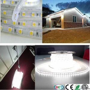 220V/120V 50m/Roll Flexible ETL 5050 LED Strip Light 6000k/Cool White