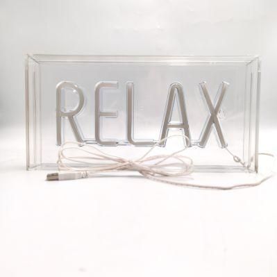 Goldmore10 Transparent Neon Lights Sign Able to Customize Color