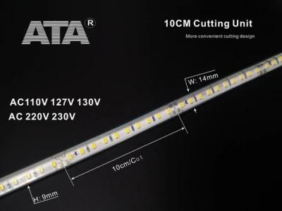 10cm/Cut AC 110V 127V 130V 220V 230V 240V High Voltage LED Strip Light SMD2835 IP65 Waterproof LED Strip Light