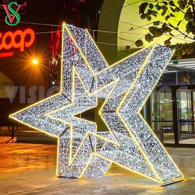 Christmas Shopping Mall Decorative LED Star Lights