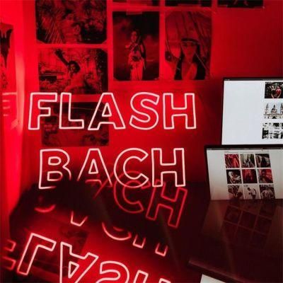 Drop Shipping LED Electronic Sign Custom Wall Mounted Home Party Wedding Letter Light Flash Bach Neon Sign