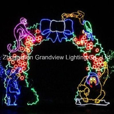 LED Speciall Arches Christmas Motif Light for Zoo Park
