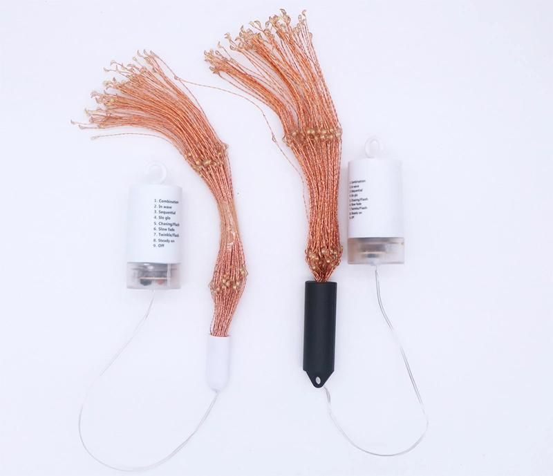 Firework Copper Fairy Garland Festival Hanging Starburst String Lights