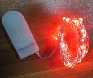 LED String Light with Red LED and Copper Wire