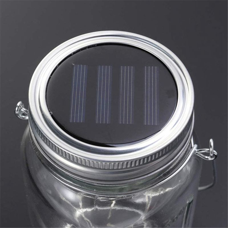 P-095winductive Solar Energy LED Strip Yard Decor Maison Jar Light