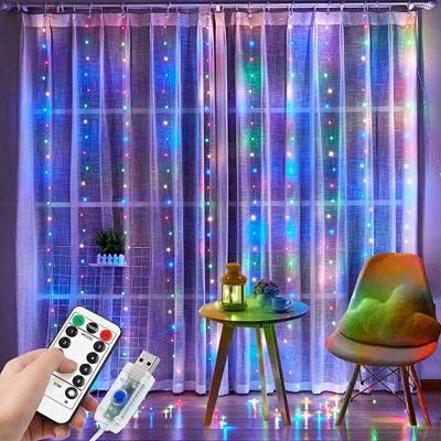 300 LED Curtain String Lights