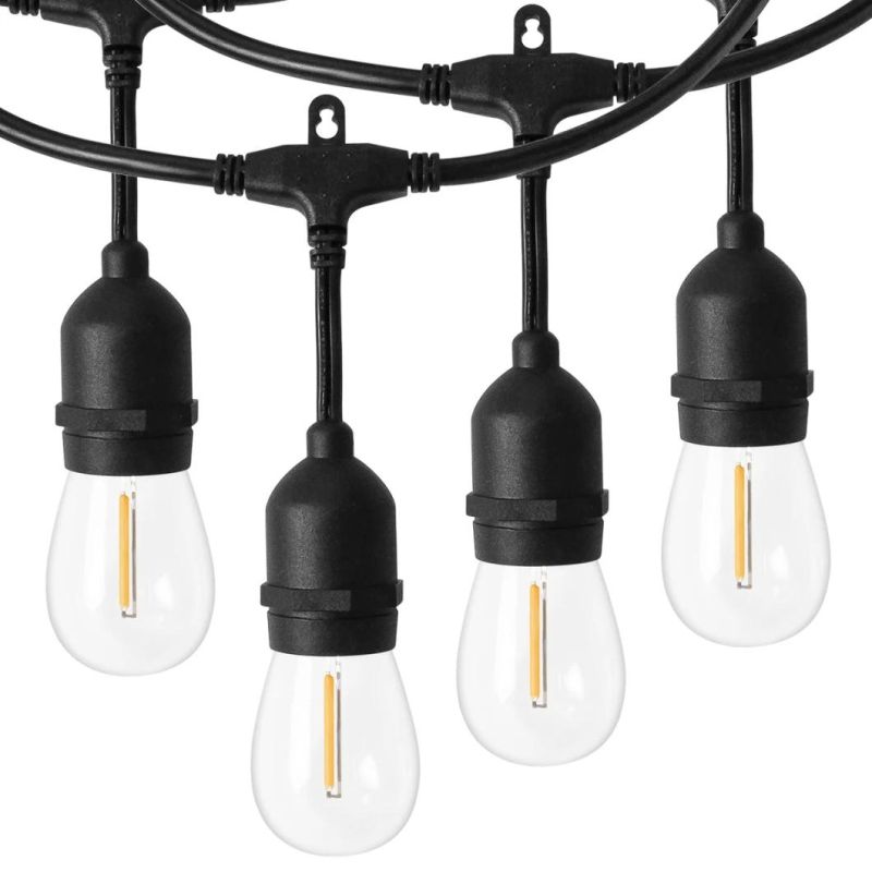 Outdoor Weatherproof Commercial Grade LED String Light With Hanging Sockets