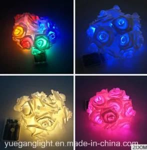 Ce &amp; RoHS Waterproof Lights Chain with Paper Rose