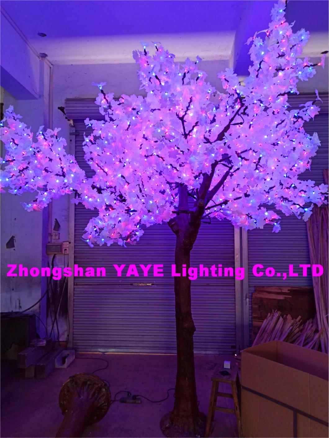 Yaye Hot Sell Outdoor LED Maple Tree Light / Pink LED Maple Tree /Lighted Maple LED Light