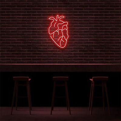 Outdoor LED Neon Light Sign Custom LED Sign Display Human Heart Neon Light Sign