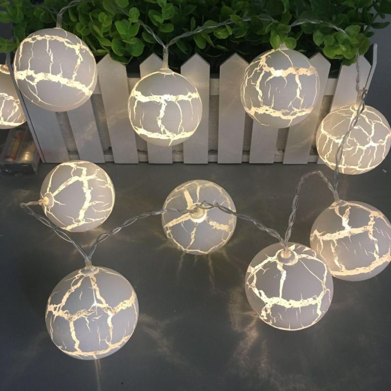LED Easter Egg Crack Ball Shape String Light for Christmas Party Home Decor