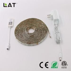 Smart Bluetooth High Brightness DC12/24V SMD5050 RGB 30/60/120LEDs Flexible LED Strip/Tape Ce/ETL/UL