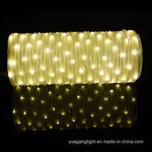 Waterproof 10m136LED Warm White Tube String Light for Home/Holiday/Christmas Decoration