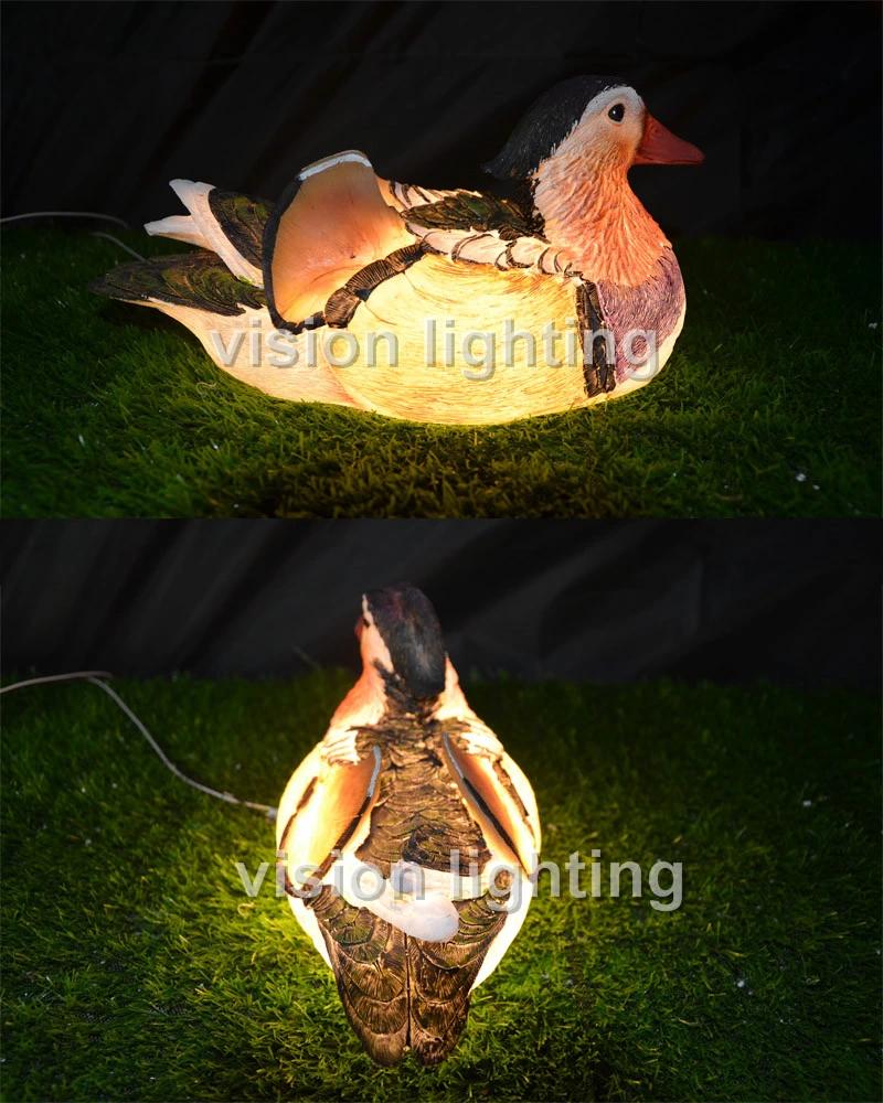 Duck 3D Sculpture Lighting for Christmas Decoration