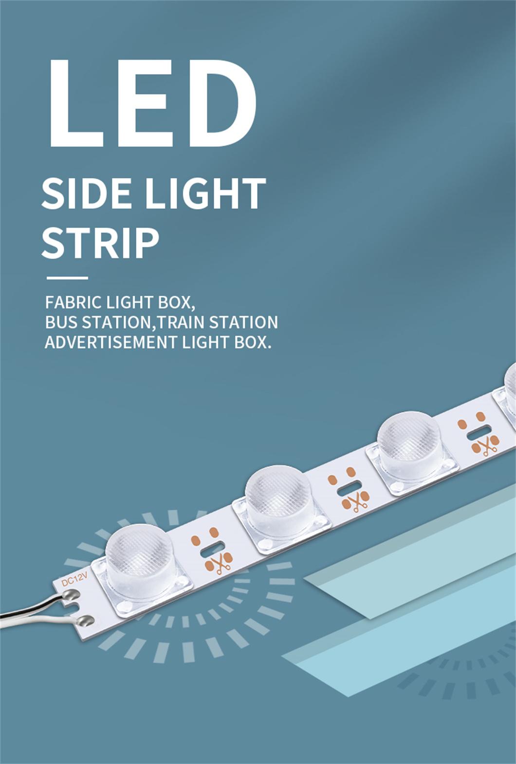12V Easy to Install Side Light Strip for Bus Stop Sign Light Box