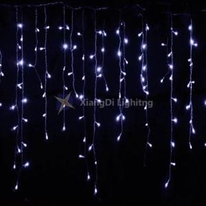 5mm Mini LED Curtain Icicle Lights, 3m X 3m 300LEDs Outdoor Indoor LED Warm White String Lights for Wedding, Party, Home, Living Room Decoration