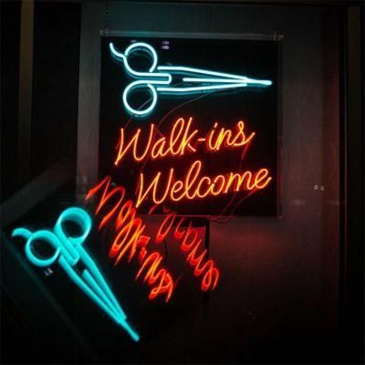Custom Made Decorative LED Flexible Walk Ins Welcome Neon Letters Light Sign