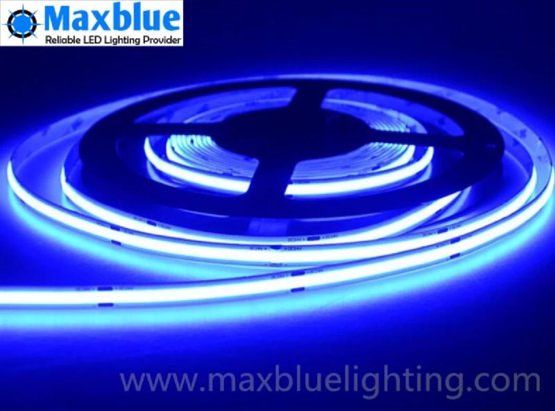 Blue 455-465nm COB LED Strip CE RoHS 3 Years Warranty