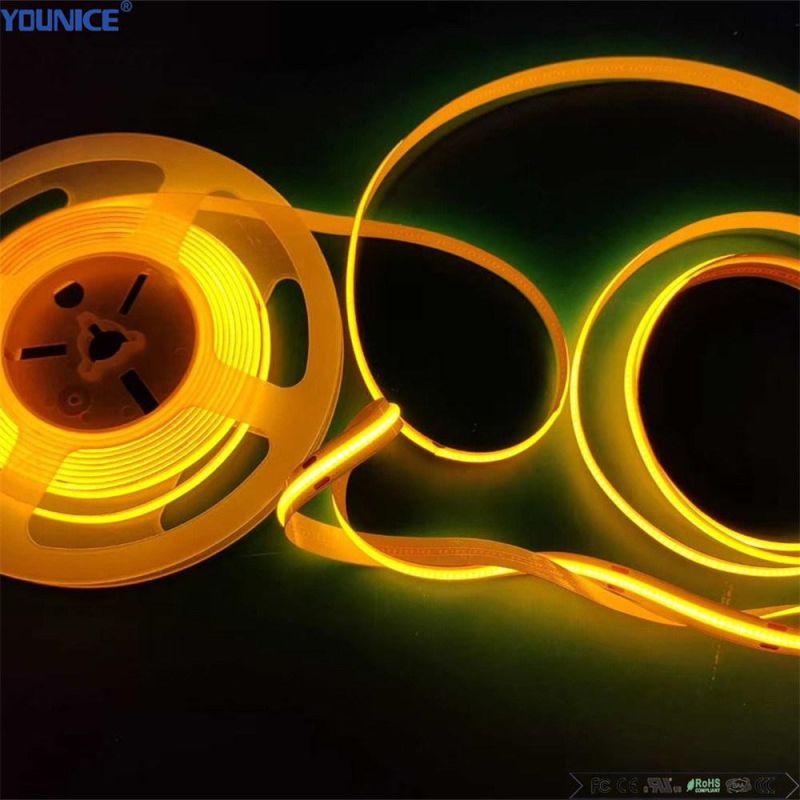 10mm Width DC12V Cut Unit 22.73mm LED Flexible COB Strip for Project