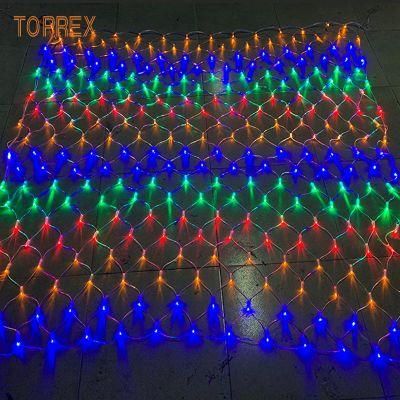Toprex Rgyb Colorful Waterproof High Brightness Tree LED Net Light Warm White with CE