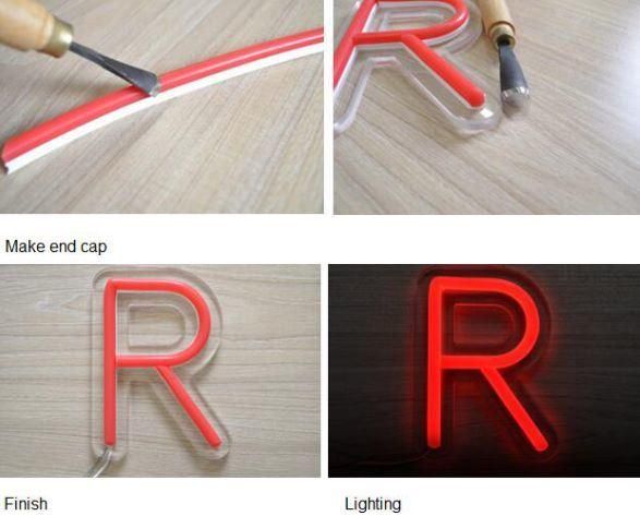 Easy Fixing Free Bending Split Silicone LED Neon Flex Strip Rope