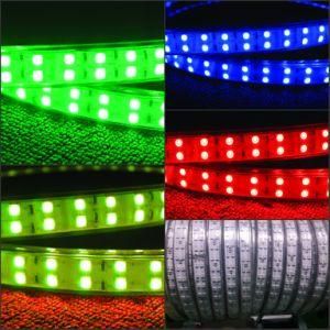 Color Changing RGB Double Line LED Strip 120LED/M 110V 220V