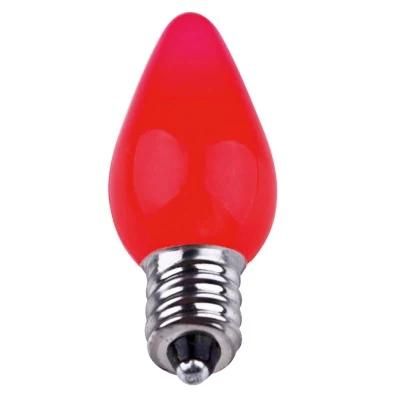 LED Holiday Replacement Outdoor Warm White Decorative C7 Smooth Christmas Strawberry Light Bulb