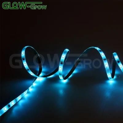 UL SMD5050 12volt Color Changing RGB LED Strip Light for Bedroom Decor (44 Key Remote Control + Indoor Only)