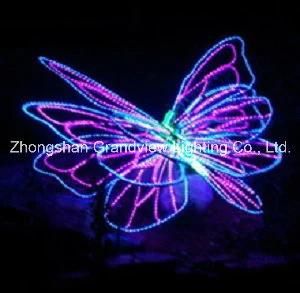 LED Rope Butterfly Motif Xmas Lights for Illumination and Decorations