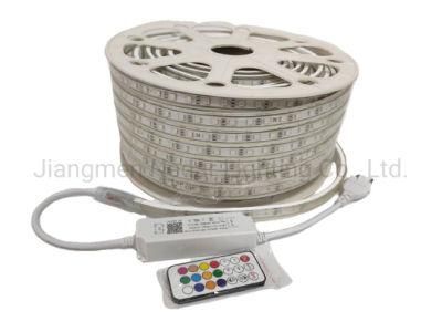 110V/220V/230V 5050-60LEDs/M RGB Waterproof LED Strip Light for Decoration